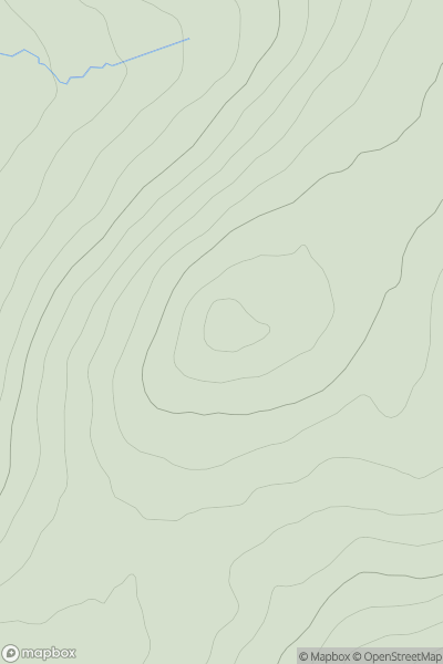 Thumbnail image for Carn na Criche [Glen Albyn and the Monadh Liath] showing contour plot for surrounding peak